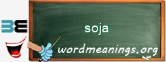 WordMeaning blackboard for soja